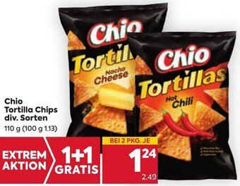 Billa Chio Tortilla Chips div. Sorten 110 g Angebot