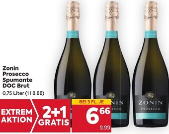 Billa Zonin Prosecco Spumante DOC Brut 0,75 Liter Angebot