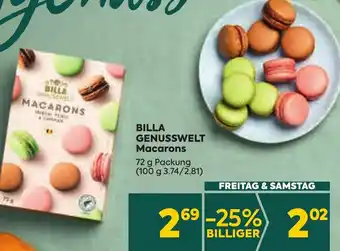 Billa Billa Genusswelt Macarons 72 g Angebot