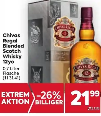 Billa Chivas Regal Blended Scotch Whisky 12yo 0,7 Liter Angebot
