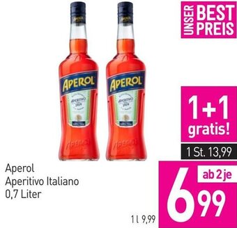 Sutterlüty Aperol Aperitivo Italiano 0,7 Liter Angebot