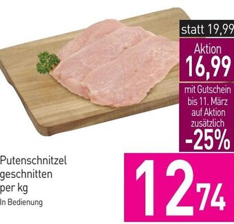 Sutterlüty Putenschnitzel geschnitten per kg Angebot