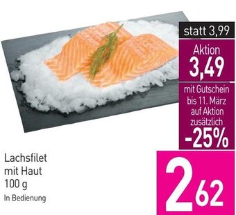Sutterlüty Lachsfilet mit Haut 100 g Angebot