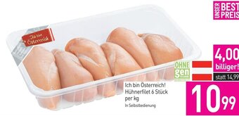 Sutterlüty Ich bin Österreich! Hühnerfilet 6 Stück per kg Angebot