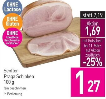 Sutterlüty Senfter Praga Schinken 100 g Angebot