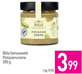 Sutterlüty Billa Genusswelt Pistaziencreme 200 g Angebot