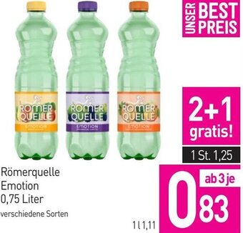 Sutterlüty Römerquelle Emotion 0,75 Liter Angebot