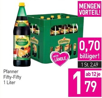 Sutterlüty Pfanner Fifty-Fifty 1 Liter Angebot