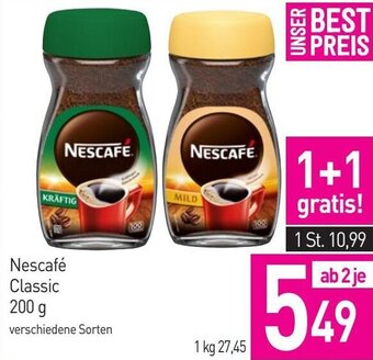 Sutterlüty Nescafé Classic 200 g Angebot