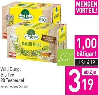 Sutterlüty Willi Dungl Bio Tee 20 Teebeutel Angebot