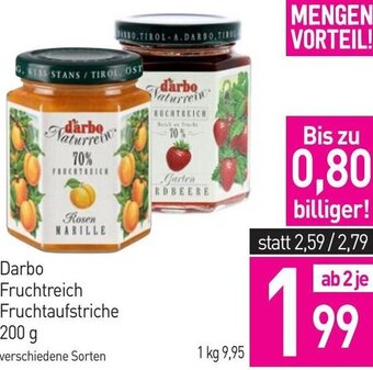 Sutterlüty Darbo Fruchtreich Fruchtaufstriche 200 g Angebot