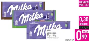 Sutterlüty Milka Schokolade 92g/ 100 g Angebot