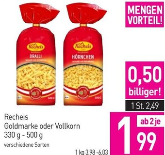 Sutterlüty Recheis Goldmarke oder Vollkorn 330 g- 500 g Angebot