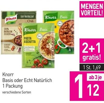 Sutterlüty Knorr Basis oder Echt Natürlich 1 Packung Angebot