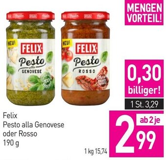 Sutterlüty Felix Pesto alla Genovese oder Rosso 190 g Angebot