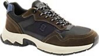 Deichmann Leder sneaker in braun-schwarz Angebot