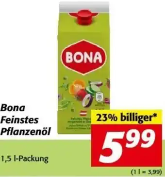 Nah&Frisch Bona Feinstes Pflanzenöl 1,5l Angebot
