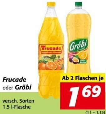 Nah&Frisch Frucade oder Gröbi 1,5 L Angebot