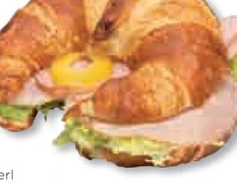 Unimarkt Laugenbutterkipferl mit saunaschinken Angebot