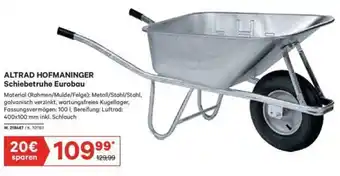 Lagerhaus Altrad Hofmaninger Schiebetruhe Eurobau Angebot