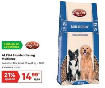 Lagerhaus Alpha Hundenahrung Multicroc Angebot