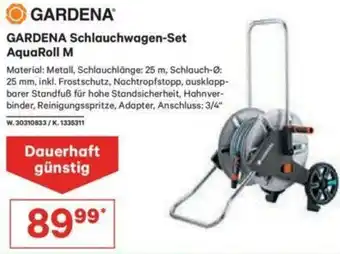 Lagerhaus Gardena Schlauchwagen-Set AquaRoll M Angebot