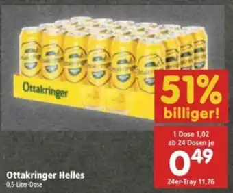 Interspar Ottakringer Helles 0,5 Liter Dose Angebot