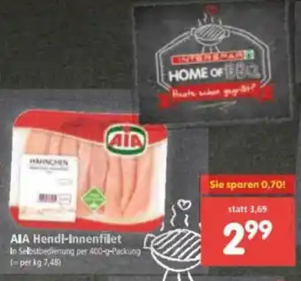 Interspar AIA Hendl-Innenfilet 400g Angebot