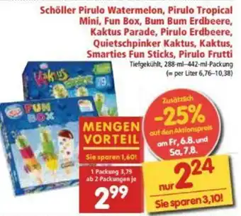 Interspar Schöller Pirulo Watermelon, Pirulo Tropical Mini Angebot