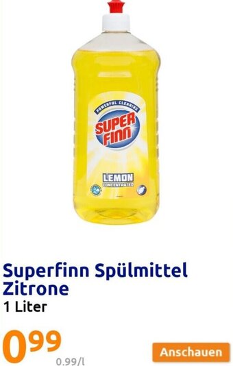 Action Superfinn Spülmittel Zitrone 1 Liter Angebot