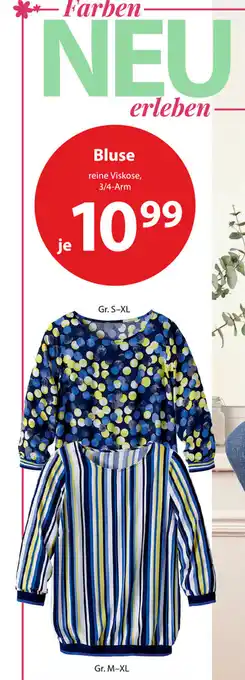 NKD Bluse Reine Viskose 3/4-Arm Angebot