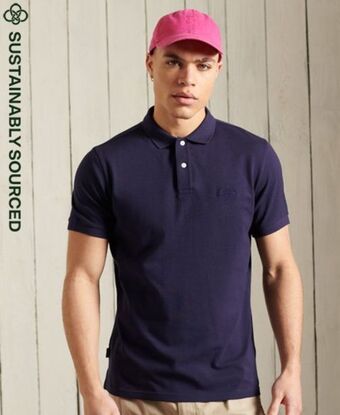 Superdry Organic cotton micro lite pique polo shirt Angebot