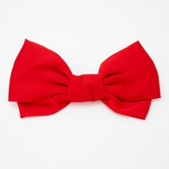 Claire's Large hair bow clip - red Angebot