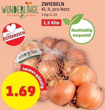 PENNY Zwiebeln 1,5 kilo Angebot