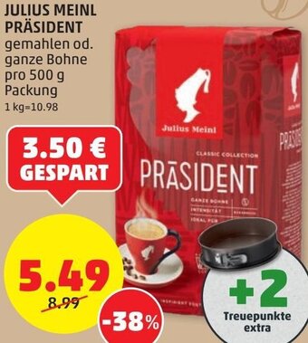PENNY Julius Meinl Präsident 500g Angebot