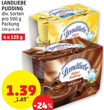 PENNY Landliebe Pudding 500g Angebot