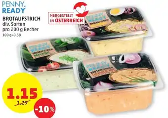 PENNY Penny Ready Brotaufstrich 200g Angebot
