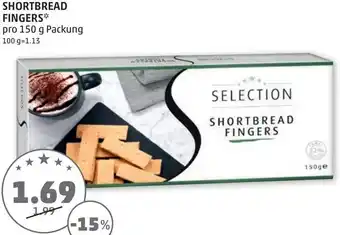 PENNY Selection Shortbread Fingers 150g Angebot