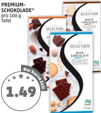PENNY Premium Schokolade 100g Angebot
