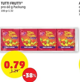 PENNY Tutti Frutti 60g Angebot