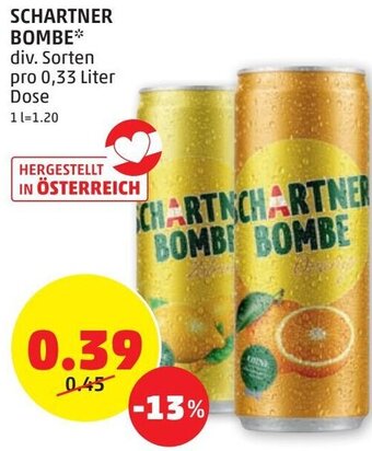 PENNY Schartner Bombe 0,33 Liter Angebot