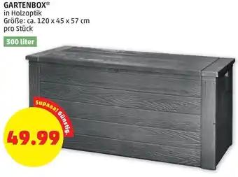 PENNY Gartenbox 120 x 45 x 57 cm 300 Liter Angebot