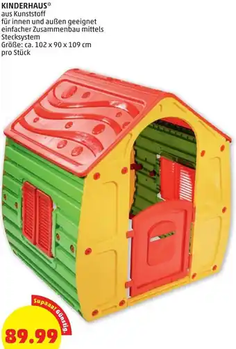 PENNY Kinderhaus 102 x 90 x 109 cm Angebot