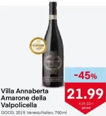 MPreis Villa Annaberta Amarone della Valpolicella 750 ml Angebot