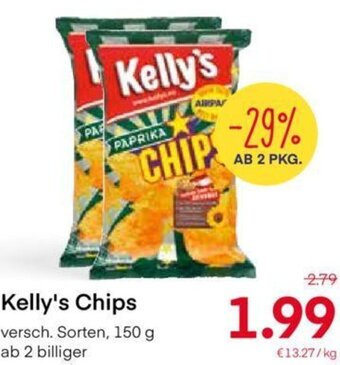 MPreis Kelly's Chips 150 g Angebot