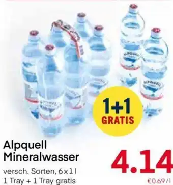 MPreis Alpquell Mineralwasser 6 x 1 L Angebot