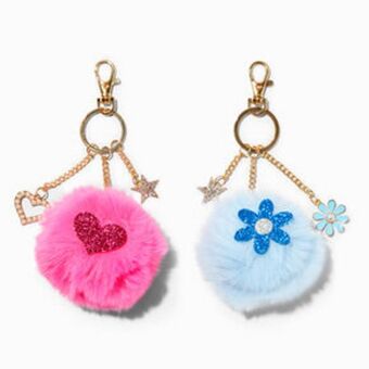Claire's Best friends pom pom keyrings - 2 pack Angebot