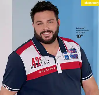NKD Poloshirt Reine Baumwolle Gr. 3XL-6XL Angebot