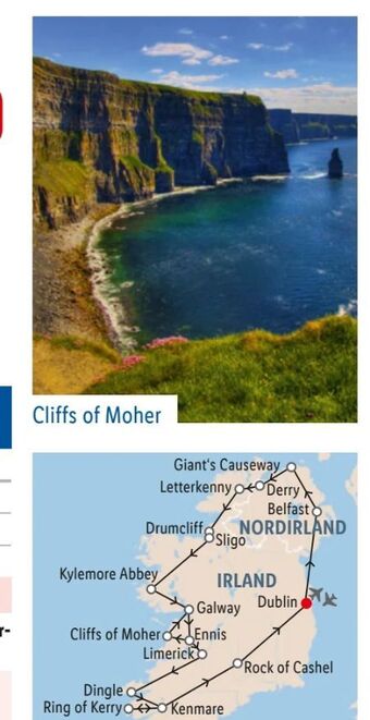 Lidl Reisen Irland-große rundreise Angebot