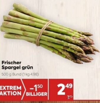 Billa Frischer Spargel Grün 500 g Angebot